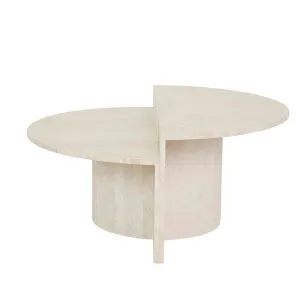 Elle Lune Coffee Table - Natural Travertine by null, a Coffee Table for sale on Style Sourcebook