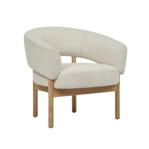 Jenson Occasional Chair - Barley Boucle - Natural Ash by null, a Chairs for sale on Style Sourcebook