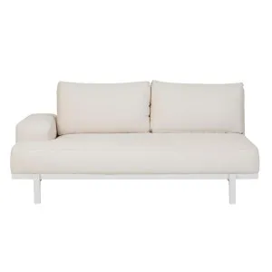 Aruba Platform 2 Seater Left Arm - Canvas - White by null, a Outdoor Sofas for sale on Style Sourcebook
