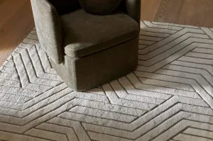 Bower Criss Cross  Rug - Ivory by null, a Contemporary Rugs for sale on Style Sourcebook