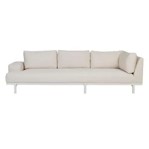 Aruba Platform 2 Seater Left Arm - Canvas - White by null, a Outdoor Sofas for sale on Style Sourcebook
