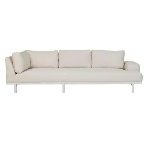 Aruba Platform 2 Seater Left Arm - Canvas - White by null, a Outdoor Sofas for sale on Style Sourcebook
