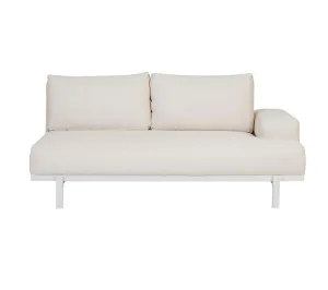 Aruba Platform 2 Seater Left Arm - Canvas - White by null, a Outdoor Sofas for sale on Style Sourcebook