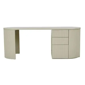 Benjamin Ripple Grand Desk - Putty by null, a Desks for sale on Style Sourcebook