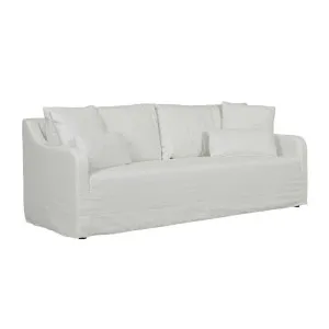 Sidney Slip 3 Seater Sofa - Milk by null, a Sofas for sale on Style Sourcebook
