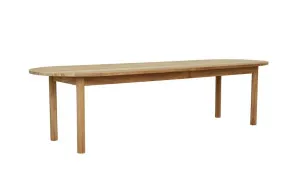 Cannes Oval Dining Table - Natural Teak by null, a Tables for sale on Style Sourcebook
