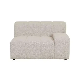 Juno Channel Round Corner Sofa - Grey Speckle Boucle by null, a Sofas for sale on Style Sourcebook