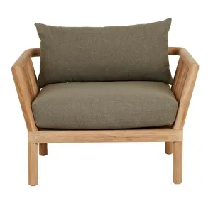 Sicily Frame Sofa Chair - Shale - Natural Teak by null, a Outdoor Chairs for sale on Style Sourcebook