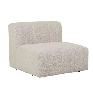Juno Channel Round Corner Sofa - Grey Speckle Boucle by null, a Sofas for sale on Style Sourcebook