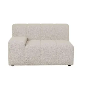 Juno Channel Round Corner Sofa - Grey Speckle Boucle by null, a Sofas for sale on Style Sourcebook
