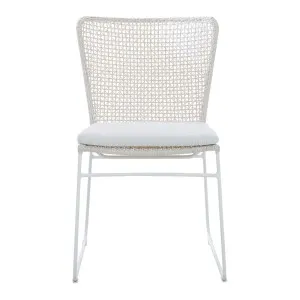 Cabana Sleigh Dining Chair - Chalk - White by null, a Outdoor Chairs for sale on Style Sourcebook