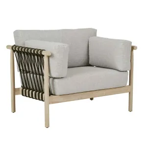 Tide Drift Sofa Chair - Light Grey - Aged Teak by null, a Outdoor Chairs for sale on Style Sourcebook