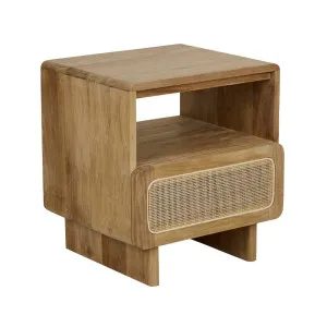 Freya Woven Bedside - Natural Teak by null, a Bedside Tables for sale on Style Sourcebook
