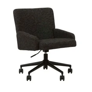 Marshall Office Chair - Ebony Weave - Black Metal by null, a Chairs for sale on Style Sourcebook