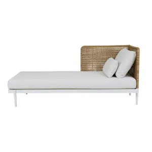 Cabana Link 2 Seater Left Arm Sofa - Snow - NATURAL by null, a Outdoor Sofas for sale on Style Sourcebook