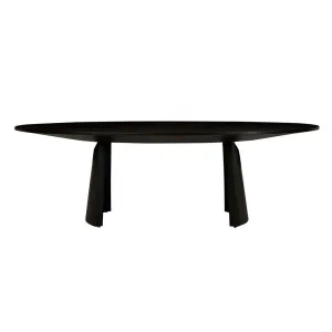 Kin Oval Dining Table - Matt Dark Oak by null, a Dining Tables for sale on Style Sourcebook