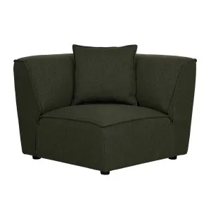 Felix Round 2 Seater Left Arm - Green Tweed by null, a Sofas for sale on Style Sourcebook