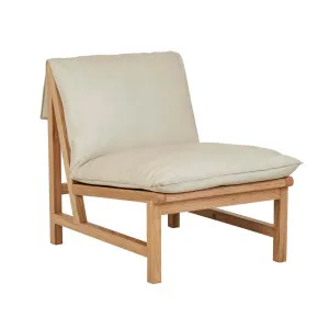 Sketch Cantaloupe Occasional Chair - Limestone Leather - Light Oak by null, a Chairs for sale on Style Sourcebook