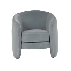 Kennedy Tenner Occasional Chair - Misty Blue Velvet by null, a Chairs for sale on Style Sourcebook