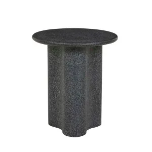 Artie Outdoor Wave Side Table - Black Speckle by null, a Tables for sale on Style Sourcebook
