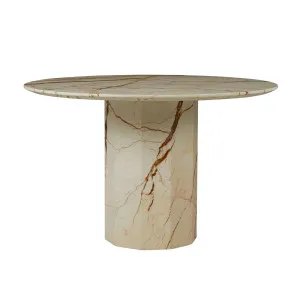 Atlas Decagon Dining Table - Brown Vein Marble by null, a Dining Tables for sale on Style Sourcebook
