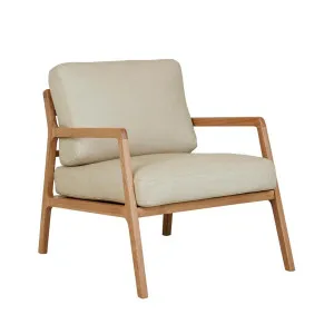 Sketch Nysse Occasional Chair - Limestone Leather - Light Oak by null, a Chairs for sale on Style Sourcebook