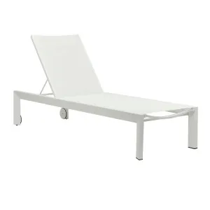 Pier Straight Sunbed - White - White by null, a Outdoor Sunbeds & Daybeds for sale on Style Sourcebook