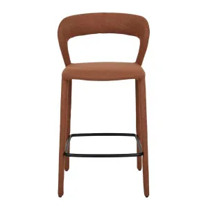 Jessica Barstool - Burnt Orange - Black Metal by null, a Bar Stools for sale on Style Sourcebook