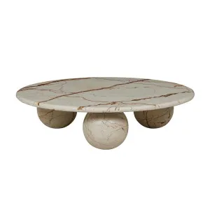 Atlas Sphere Coffee Table - Brown Vein Marble by null, a Coffee Table for sale on Style Sourcebook