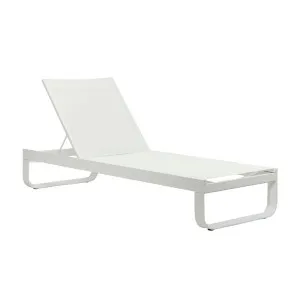 Pier Curve Sunbed - White - White by null, a Outdoor Sunbeds & Daybeds for sale on Style Sourcebook