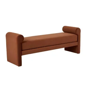 Bennet Bench Seat - Cinnamon Velvet by null, a Benches for sale on Style Sourcebook