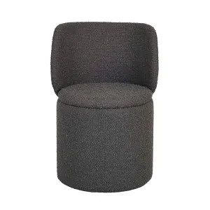 Dame Dining Chair - Charcoal Boucle by null, a Chairs for sale on Style Sourcebook