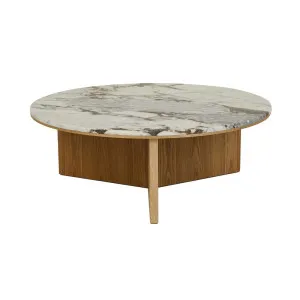Elsie Coffee Table - Matt Ocean Marble - Natural Ash by null, a Coffee Table for sale on Style Sourcebook