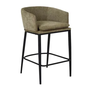 Ashton Barstool - Copeland Olive - Black Metal by null, a Bar Stools for sale on Style Sourcebook