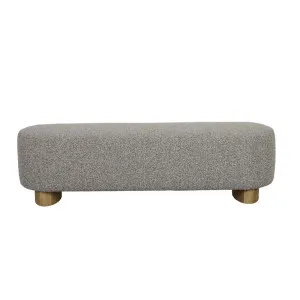 Teo Bench Seat - Grey Sherpa - Natural Ash by null, a Benches for sale on Style Sourcebook