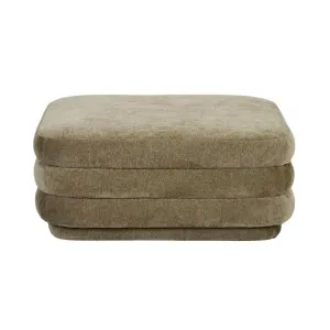 Kennedy Ribbed Large Square Ottoman - Silver Sage by null, a Ottomans for sale on Style Sourcebook