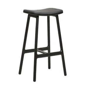 Sketch Odd Upholstered Barstool - Black - Black Onyx by null, a Bar Stools for sale on Style Sourcebook
