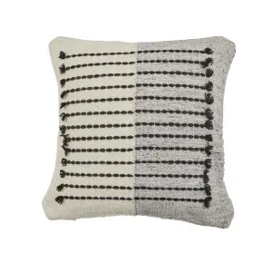 Juniper Linear Cushion - Black/Natural by null, a Cushions, Decorative Pillows for sale on Style Sourcebook