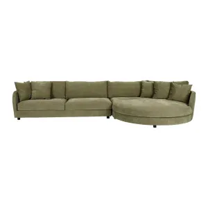 Hugo Tonda Right Chaise Set - Copeland Olive by null, a Sofas for sale on Style Sourcebook