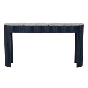 Benjamin Ripple Grand Marble Console - Matt Ocean Marble - Twilight by null, a Console Table for sale on Style Sourcebook