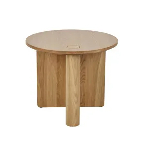 Natadora Pivot Side Table - Light Oak by null, a Side Table for sale on Style Sourcebook