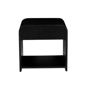 Chloe Channel Bedside - Black Oak by null, a Bedside Tables for sale on Style Sourcebook