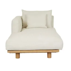 Tolv Islet 2 Seater Left Arm - Gesso - Light Oak by null, a Sofas for sale on Style Sourcebook