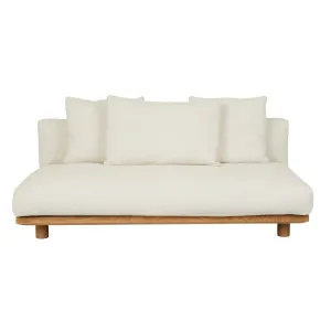 Tolv Islet 2 Seater Left Arm - Gesso - Light Oak by null, a Sofas for sale on Style Sourcebook