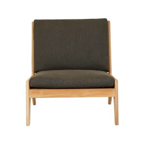 Haven Frame Occasional Chair - Ink - Natural Teak by null, a Outdoor Chairs for sale on Style Sourcebook