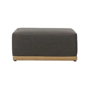 Hardy Ottoman - Riverstone - Natural Teak by null, a Outdoor Benches for sale on Style Sourcebook