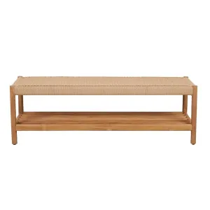 Anchor Shelf Bench Seat - Natural Loom - Natural by null, a Benches for sale on Style Sourcebook