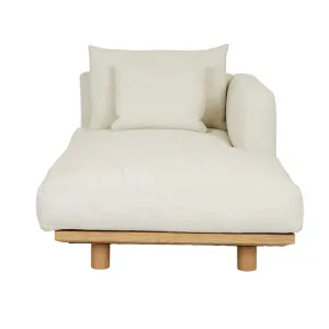 Tolv Islet 2 Seater Left Arm - Gesso - Light Oak by null, a Sofas for sale on Style Sourcebook