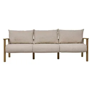 Javea 3 Seater Sofa - Bluff - Natural Teak by null, a Outdoor Sofas for sale on Style Sourcebook