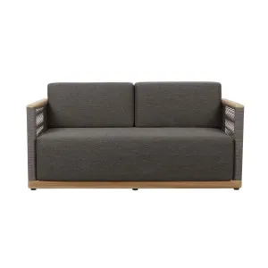 Hardy 2 Seater Sofa - Riverstone - Natural Teak by null, a Outdoor Sofas for sale on Style Sourcebook